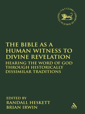 cover image of The Bible as a Human Witness to Divine Revelation